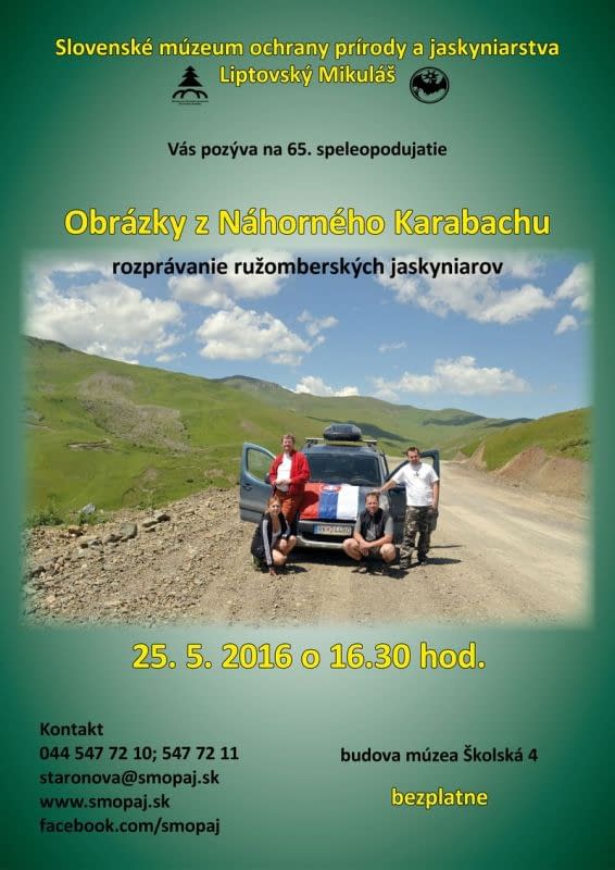 Read more about the article Obrázky z Náhorného Karabachu – 65. speleopodujatie