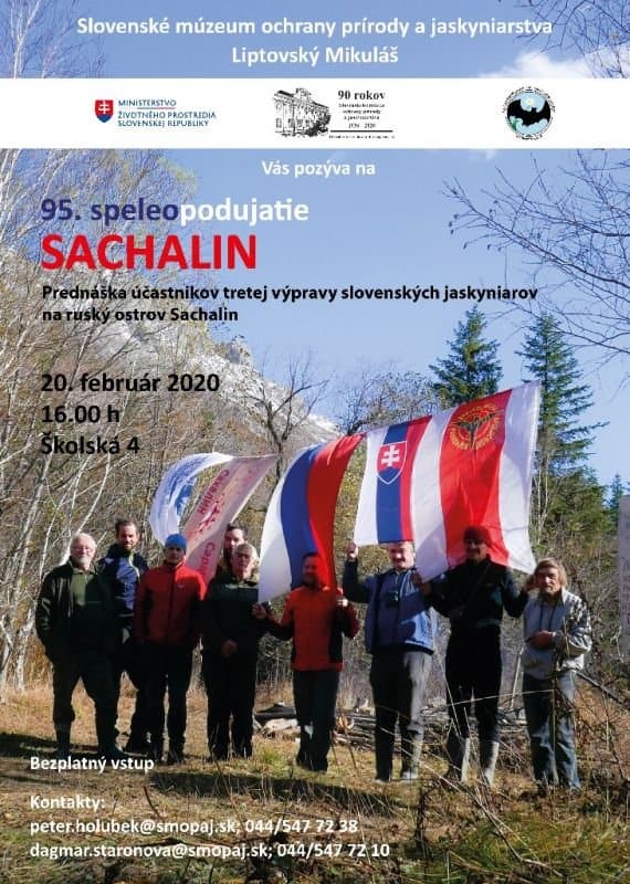 Read more about the article Pozvánka na prednášku – 95. Speleopodujatie SACHALIN